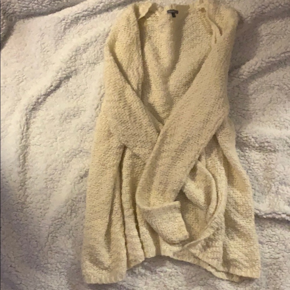 Cream colored cardigan size medium